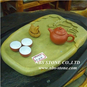 Art Slate Tea Table Sets,Stone Tea Trays