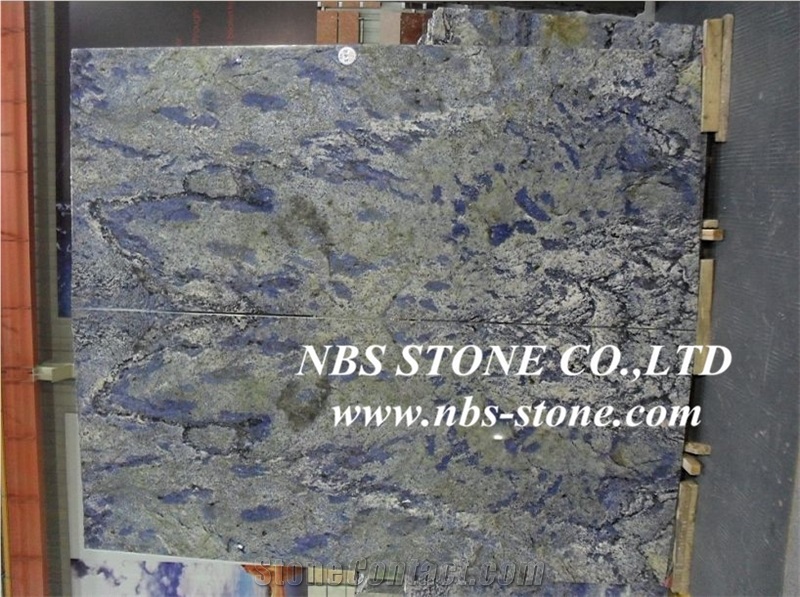 Azul Bahia Granite Slabs & Tiles, Brazil Blue Granite Slabs
