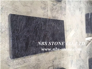 Bahamas Blue Granite Tombstone Design,Western Style Monuments
