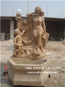 Brown Sculptured Fountains/Garden Fountains/ Exterior Fountains