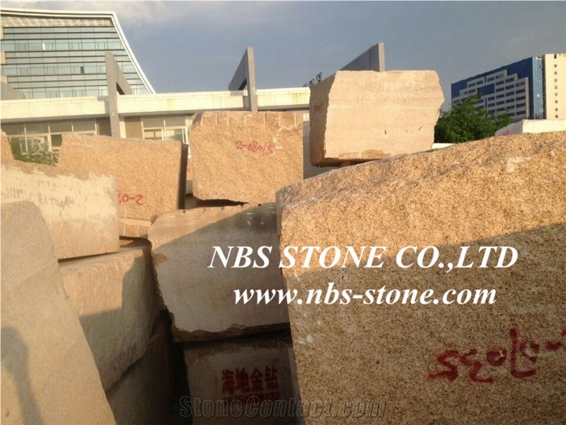Giallo Namibia Marble Blocks, Yellow Marble Blocks