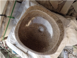Irregular Outdoor Pebble Stone Sink