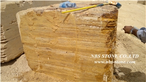 New Yellow Travertine Blocks