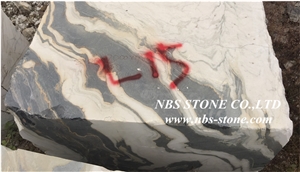 Panda White Marble Block, China Panda White Marble