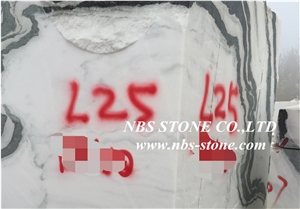 Panda White Marble Block, China Panda White Marble