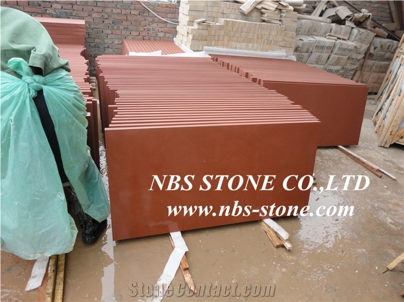 Red Sandstone Slabs & Tiles, Sandstone Floor Tiles, Sandstone Wall Tiles