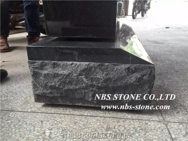 Shanxi Black Granite Tombstone