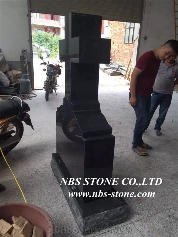 Shanxi Black Granite Tombstone