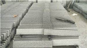 China Origin Sesame Grey G603 Granite Polished Stairs & Steps, Stair Riser