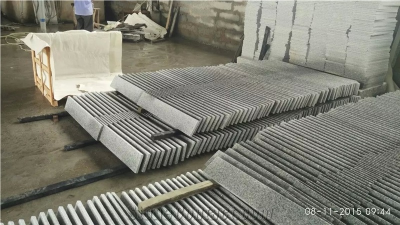 China Origin Sesame Grey G603 Granite Polished Stairs & Steps, Stair Riser