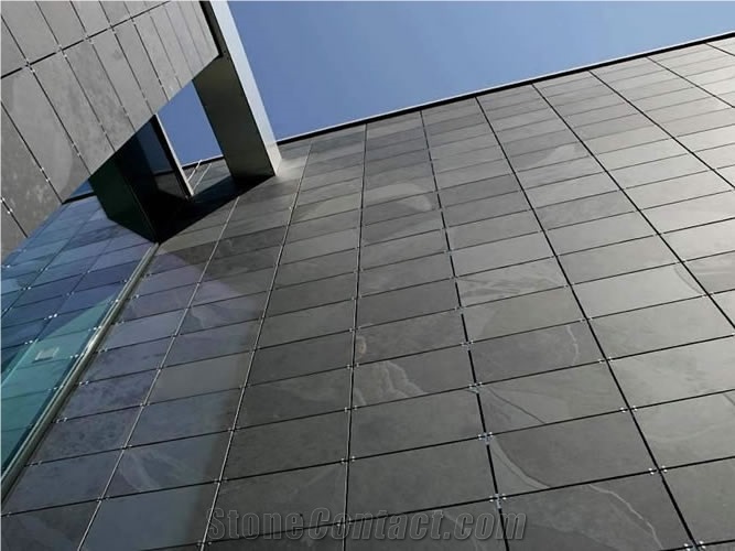 Ocean Grey Slate Natural Cleft, Calibrated Wall and Floor Covering