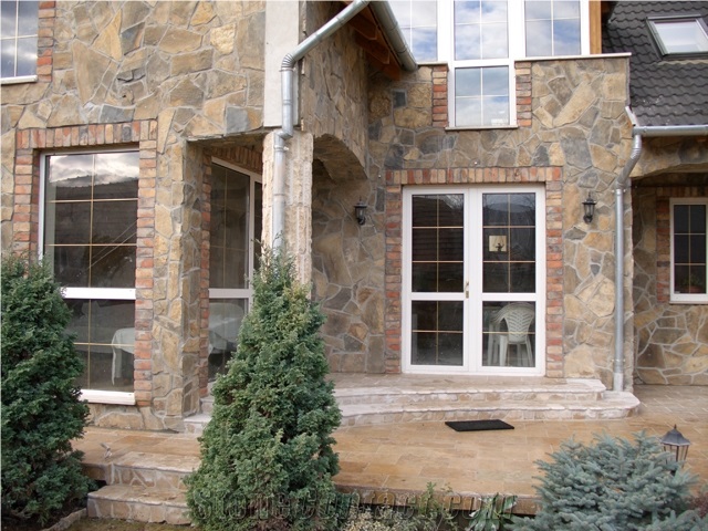 Caramel Natural Stone Brown Walling Tiles