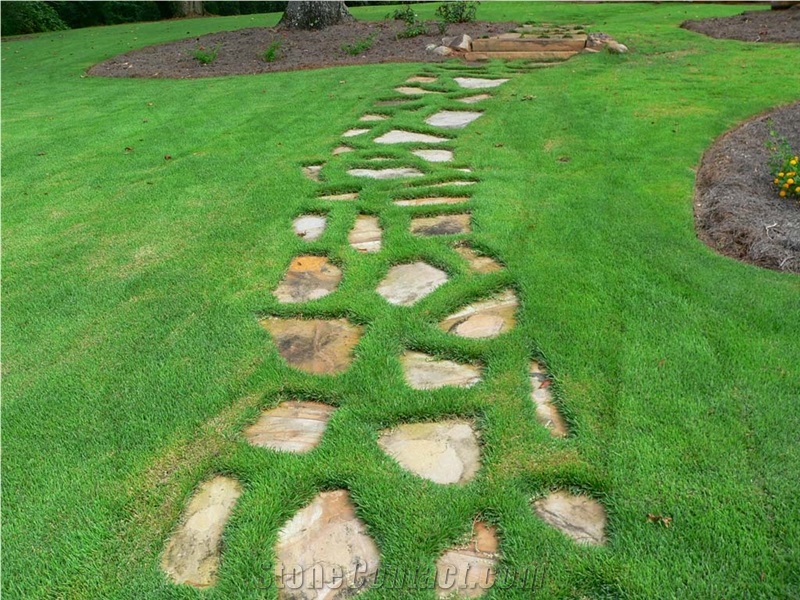 Gneiss for Grass Fugue,, Landscaping Stones, Flagstone