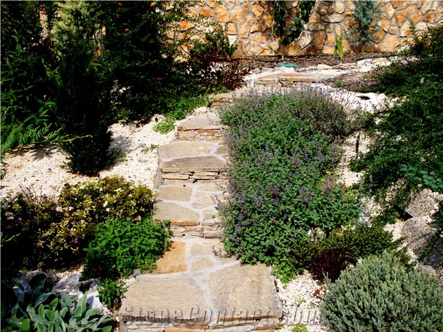 Gneiss for Grass Fugue,, Landscaping Stones, Flagstone