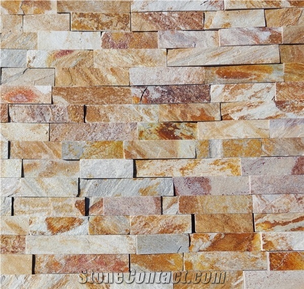 Multicolor Bulgarian Gold Gneiss Tiles