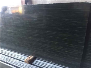 China Green Wood Vein Granite Tiles/Wave Green Granite High Polished Slabs-Good Price