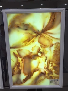 Manmade Panda White Onyx Artificial Stone/ Translucent White Onyx Tiles for Decorative Wall