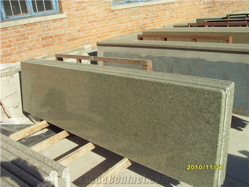 Desert Oasis Granite Cut to Size Countertop for Kitchen, Bar with Full Bullnose, Bevel Edge, China Cheap Green Granite Countertops