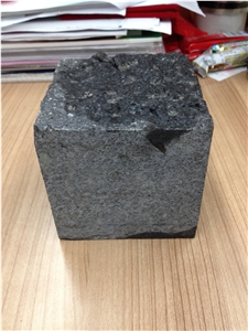G684 Black Basalt Cobble Stone, Cube Stone Surface Natural Split, Paving Stone for Driveway