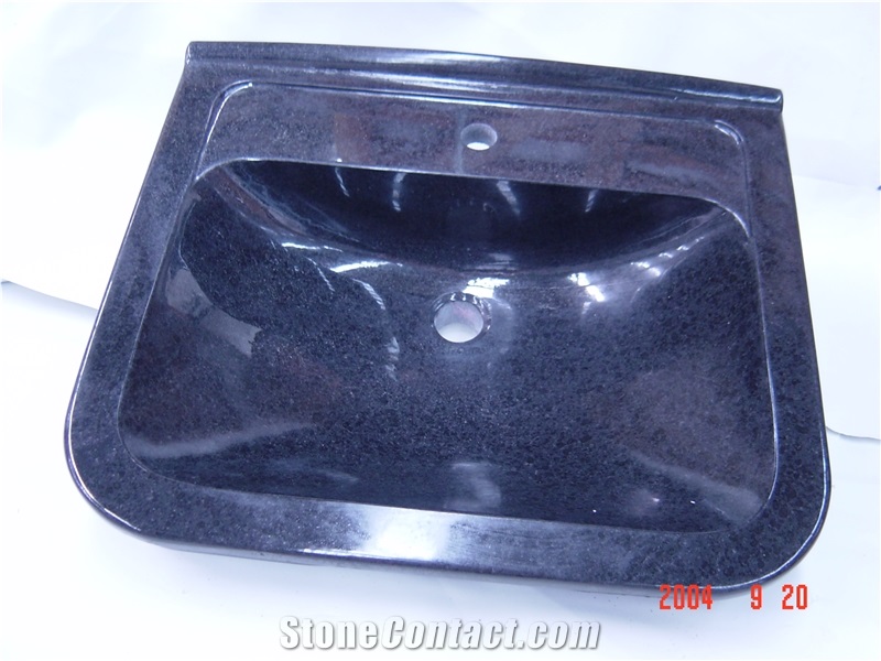 G684 Black Basalt Round Wash Basin/Sinks for Kitchen, Bathroom, Irregular Shape Sinks/Basins