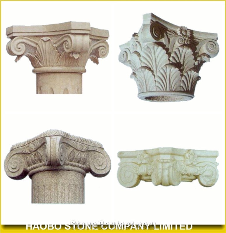 Beige Marble Roman Columns