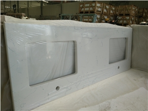 Carrara White Quartz Vanity Tops