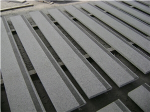 Natural Stone China Quarry Manufacture, Chinese Cheap Grey Granite G603 Anti-Slip Flamed Stairs, Steps and Rises for Building Projects