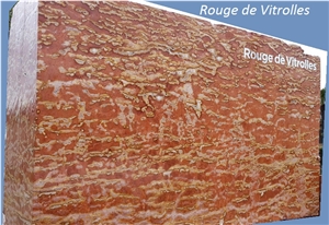 Rouge De Vitrolles Marble Slabs & Tiles, Red Marble Slabs France, Floor Covering Tiles