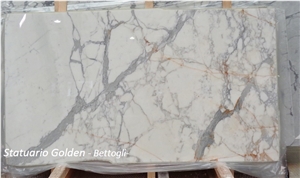 Statuario Golden Slabs, Venatino Betogli Marble Tiles & Slabs, White Marble Tiles & Slabs Italy