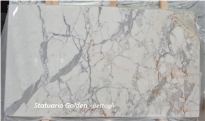 Statuario Golden Slabs, Venatino Betogli Marble Tiles & Slabs, White Marble Tiles & Slabs Italy