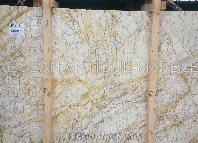 Turkish Golden Spider Marble Slabs & Tiles, Yellow Polished Marble Floor Tiles, Wall Tiles