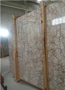 Turkish Golden Spider Marble Slabs & Tiles, Yellow Polished Marble Floor Tiles, Wall Tiles