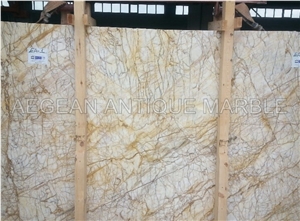 Turkish Golden Spider Marble Slabs & Tiles, Yellow Polished Marble Floor Tiles, Wall Tiles
