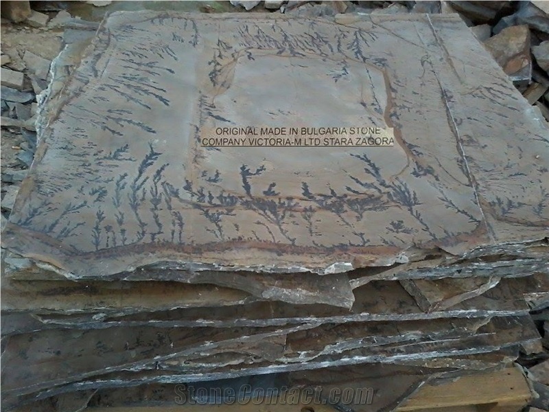 Fossil Stone Landscaping Stones, Flagstones, Dendrites