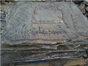 Fossil Stone Landscaping Stones, Flagstones, Dendrites
