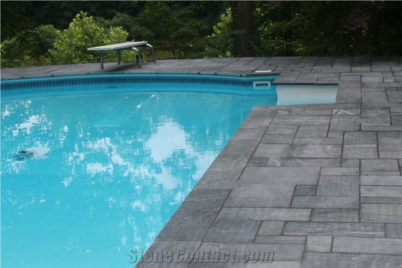 Church Hill Soapstone Pool Coping and Pattern Paver Kits