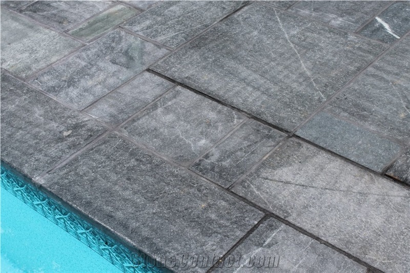 Church Hill Soapstone Pool Coping and Pattern Paver Kits