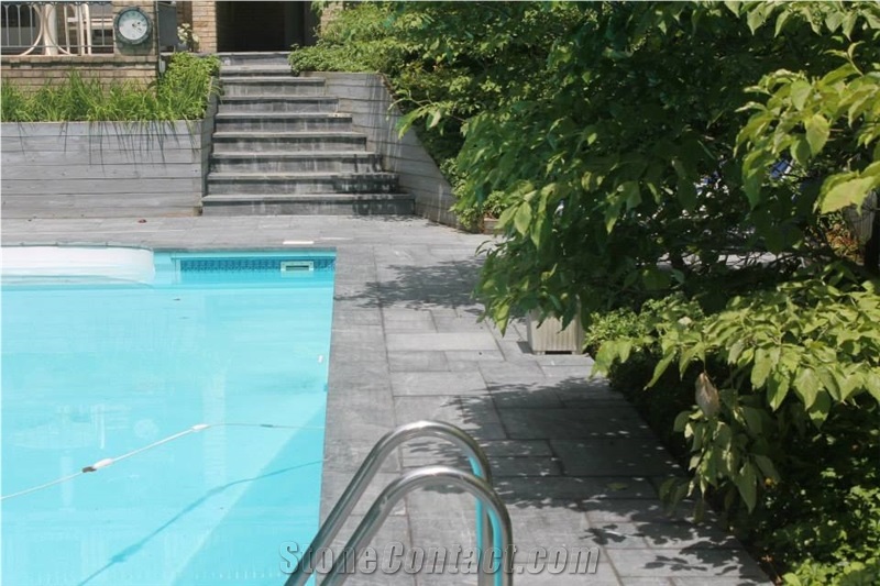 Church Hill Soapstone Pool Coping and Pattern Paver Kits