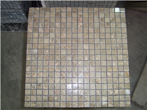 Beautiful Marble Mosaic.Stone Wall Mosaic,Yellow Mosaic