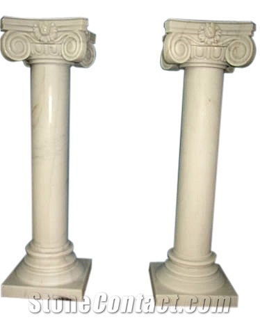 Beige Colums,Hot Sale Chinese Cheap Columns,Granite Decorating Outside Pillars,Home Decoration,Cheap Price