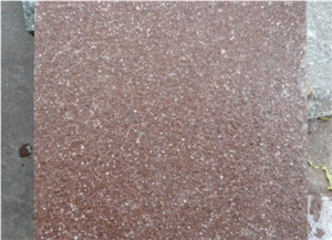 Bush Hammered G666 Granite Tiles & Slabs, China Red Porphyry Granite Slabs & Tiles