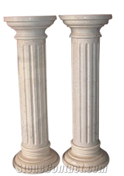 Chinese Factory,Cheap Columns,Hot Sale White Beige Pillars,Home Decorating Pillars,Columns,Own Factory