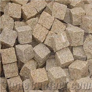 G682 Cube Stone,Yellow & Rusty Granite Cube Stone,Granite Paving,Kerbstone,Yellow Granite Cube Stone,Driveway Paving Stone,Rusty Granite Cube Stone,Cobble Stone,Paving Sets,Courtyard Road Pavers,