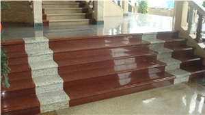 Granite Stair Step, Stone Steps, Red Granite Stair,Black Granite Stiar Step