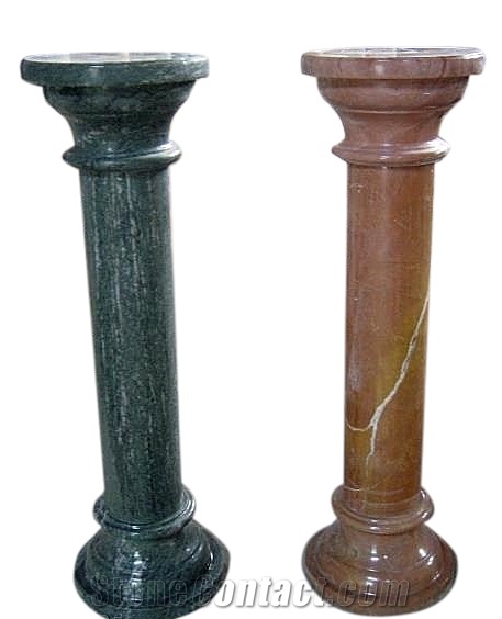 Green Columns,Hot Sale Chinese Marble Pillars,Own Fcatory Brown Pillars,Cheap Columns