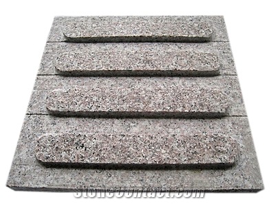 Grey Granite Blind Paving Stone, Yellow Granite Paving Stone,Blind Paving Stone, Shrimp Red Pavers