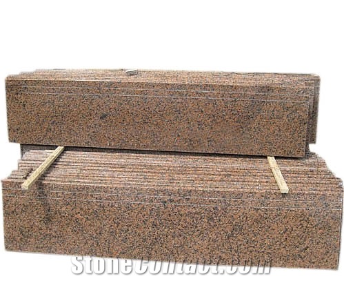 Red Granite Stairs&Steps,China Red Stone Staircase, Steps