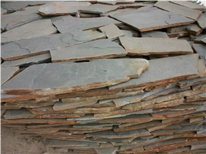 Slate Random Flagstone / Rusty Slate Flagstone / Landscaping Stones / Crazy Stone / Irregular Flagstone Landscape