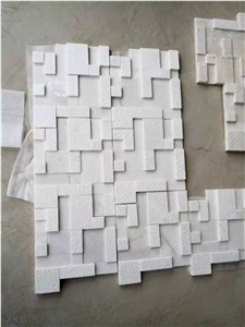 White&Yellow Natural Marble Wall Panel,Wall Cladding Veneer