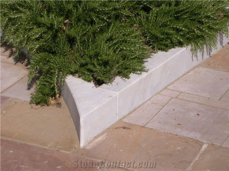 Bianco Carrara Cd Marble Flower Pot